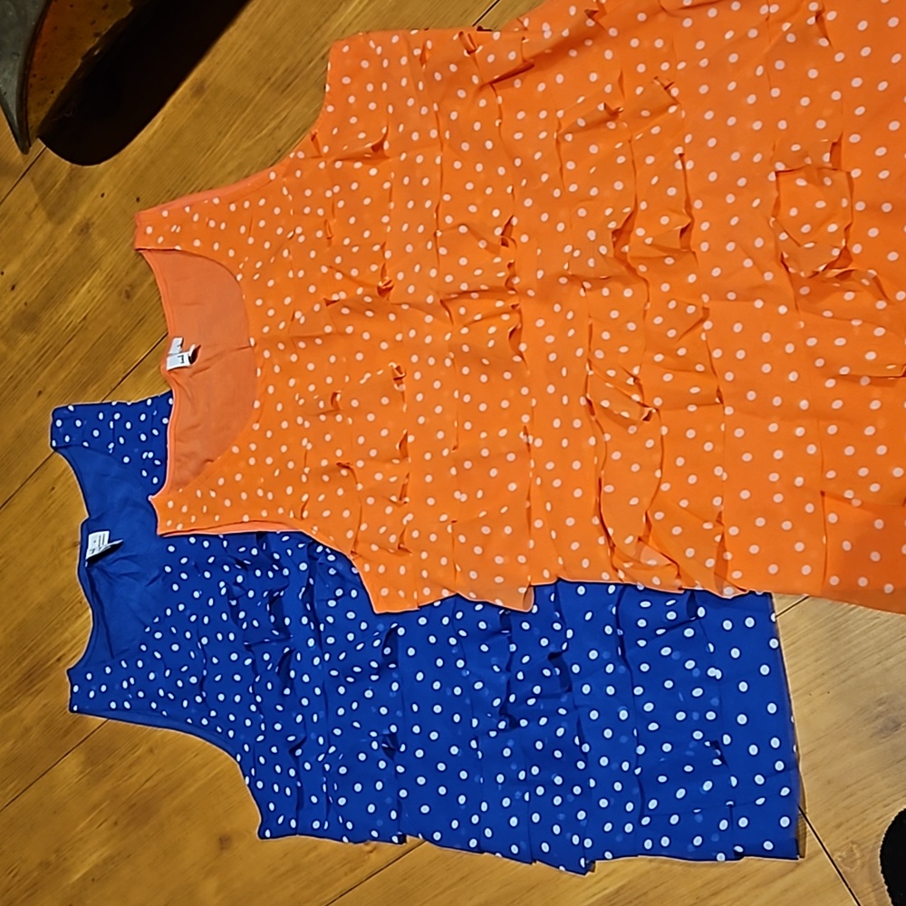 Ellen ruffle tan tops